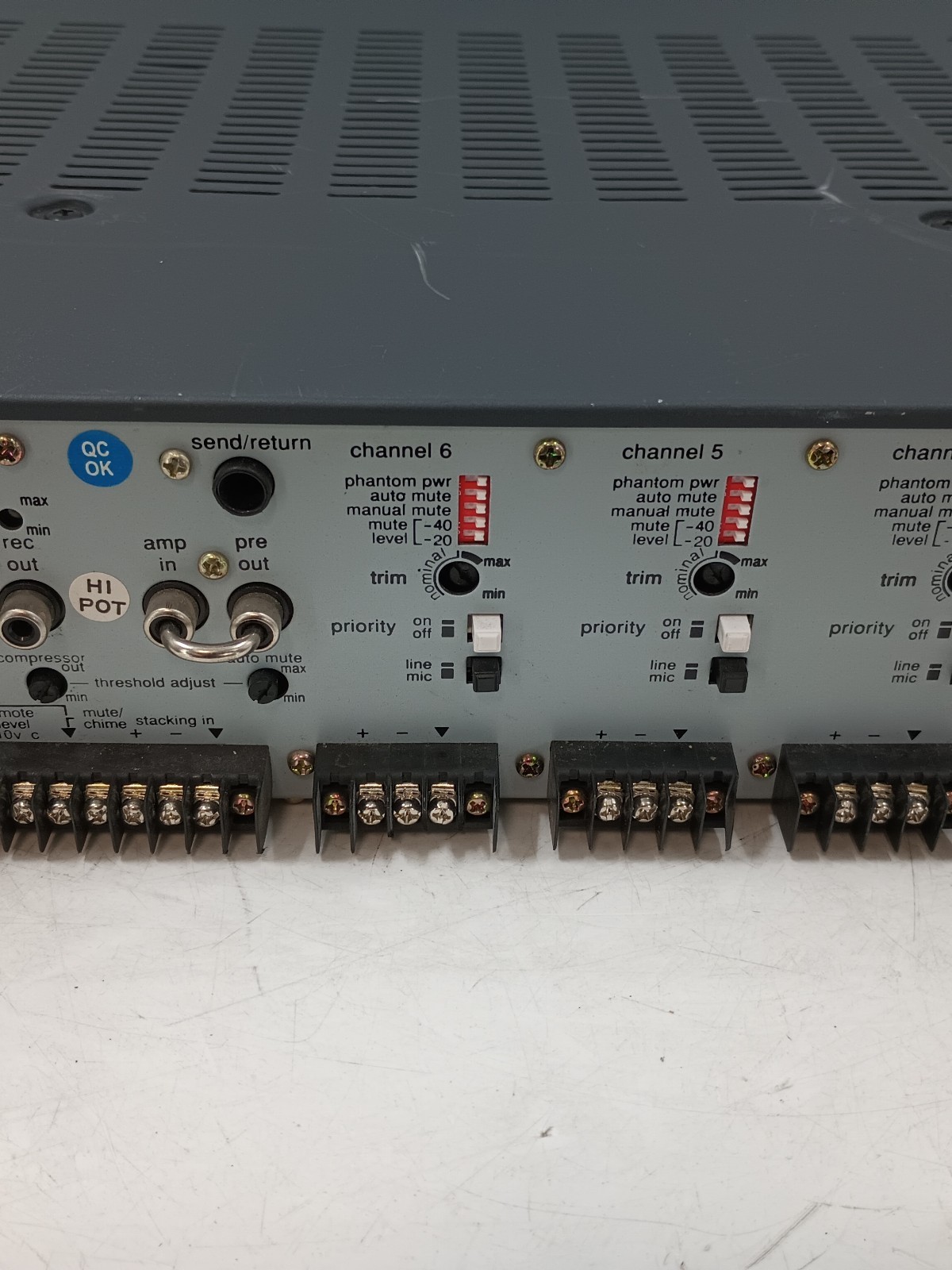 BIAMP Systems Precedence CMA60 Commercial Mixer Amplifier EB-20106