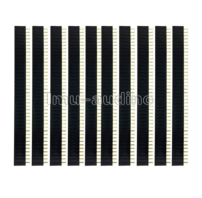 10pcs 2.54mm 40pin single row straight female pin header strip PBC