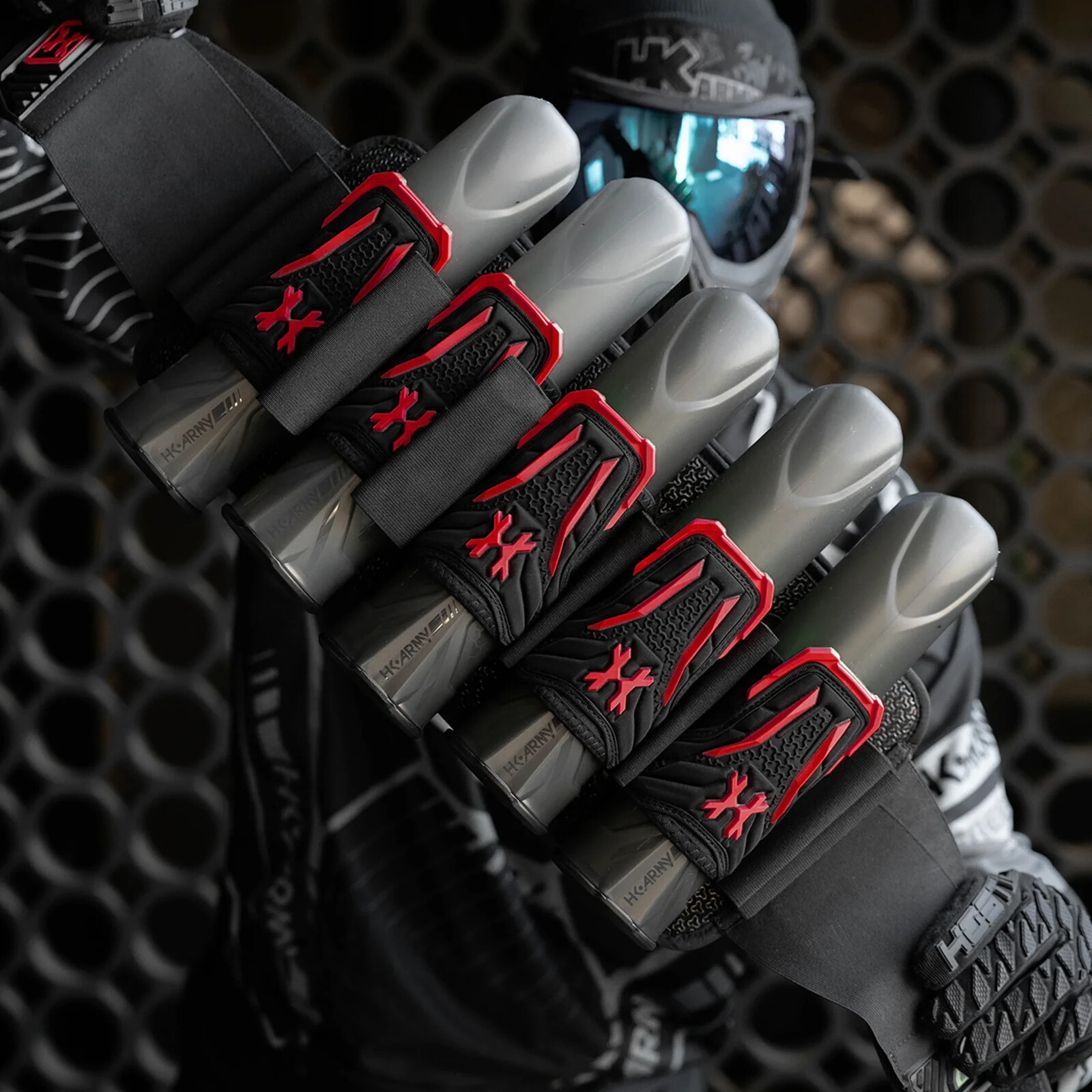 HK ARMY ZERO-G LITE PAINTBALL HARNESS - 5+4 - RED
