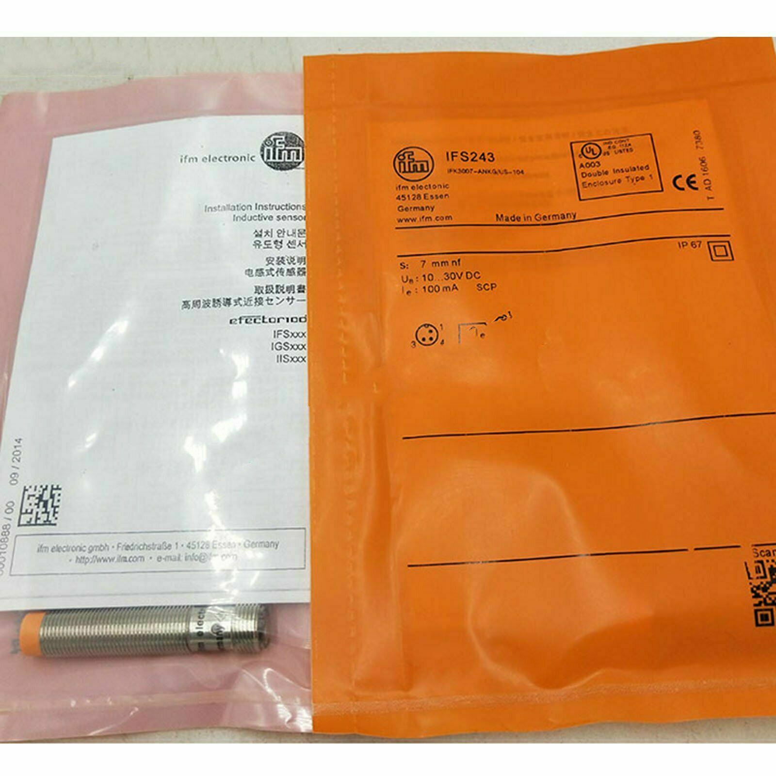 For IFM IFS243 Proximity Switch Sensor New