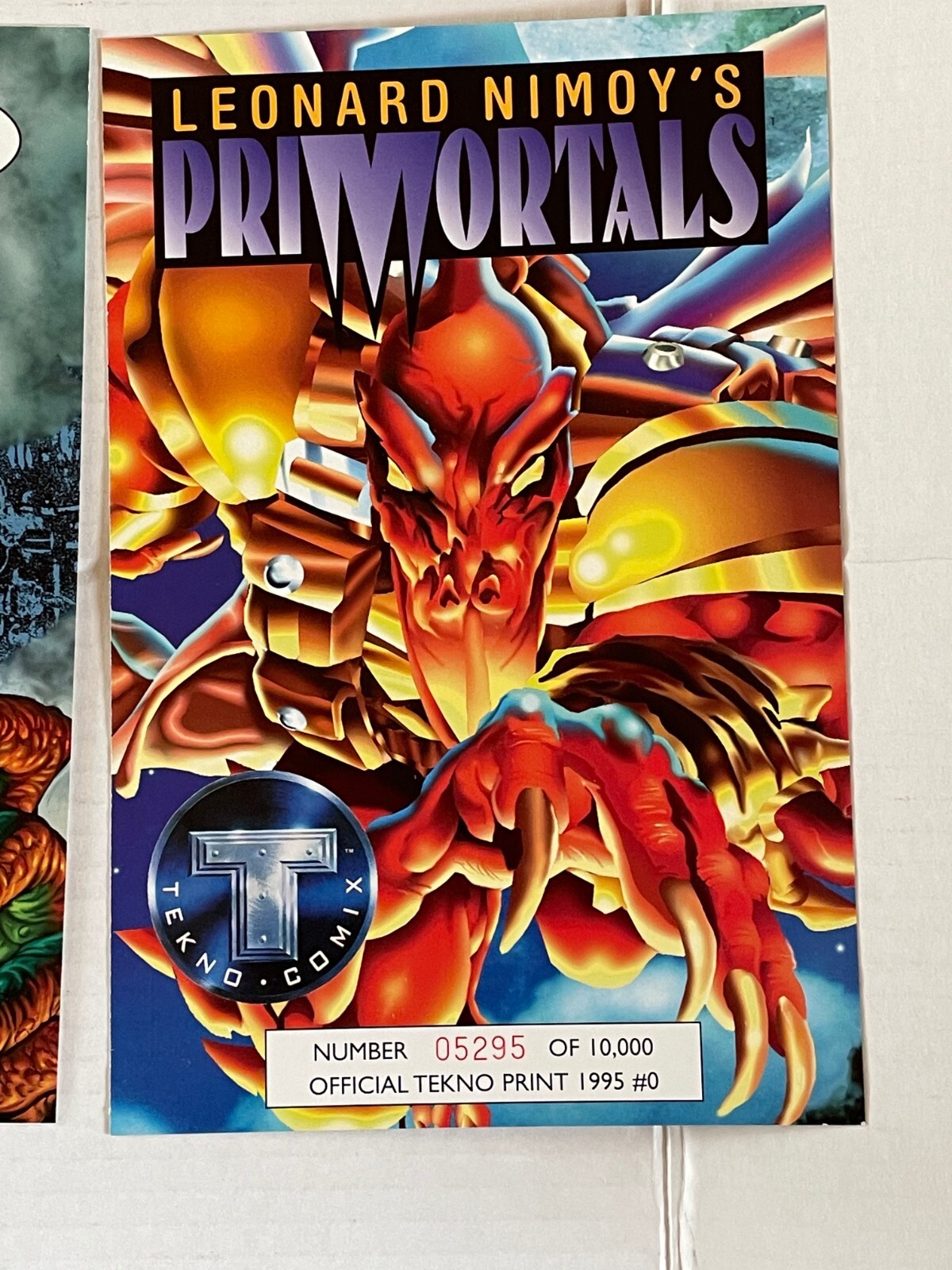 Tekno Comix 1995 Promo Print #0 1995 + Card & Letter
