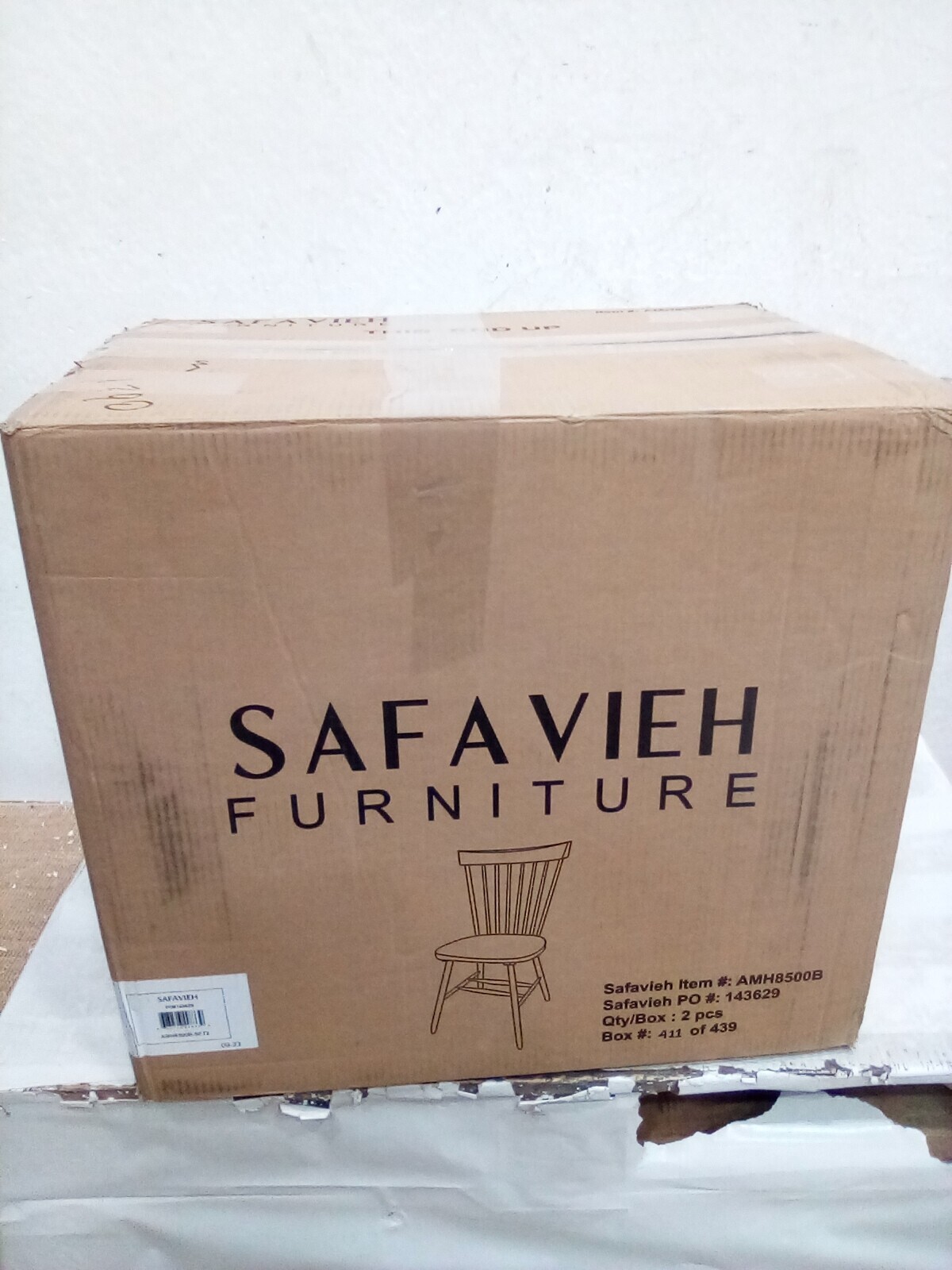 Safavieh PARKER SPINDEL SIDE CHAIR, Reduced Price 2172728822 AMH8500B