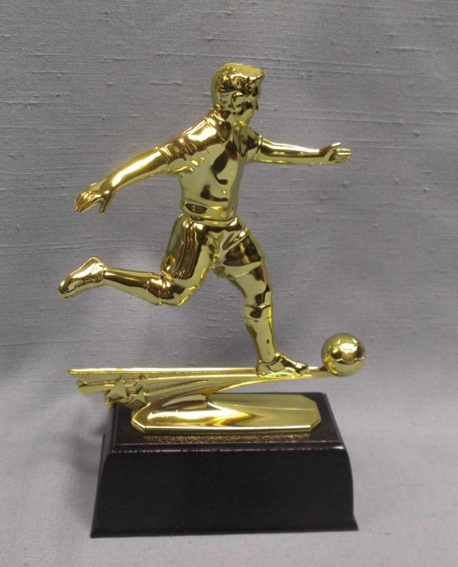 SOCCER male trophy black base award