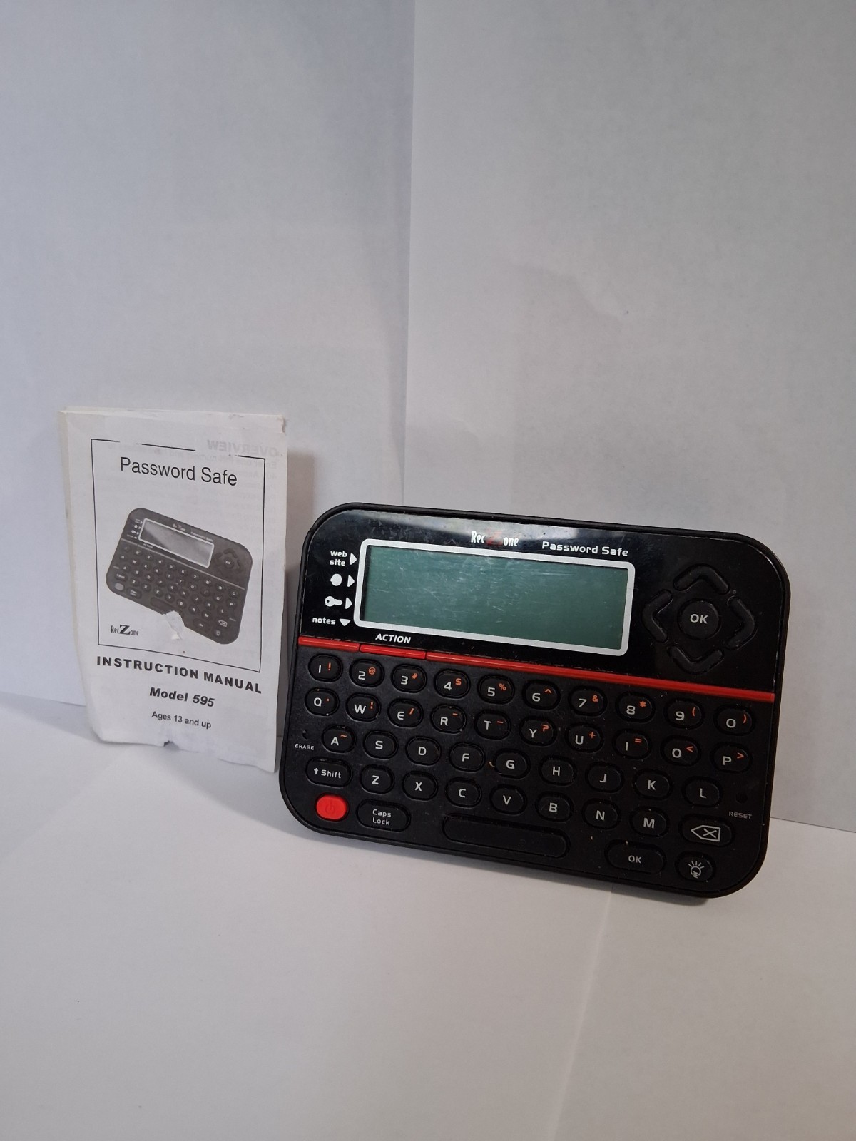 RecZone 595 Password Safe Handheld Digital Keeper Vault - Works