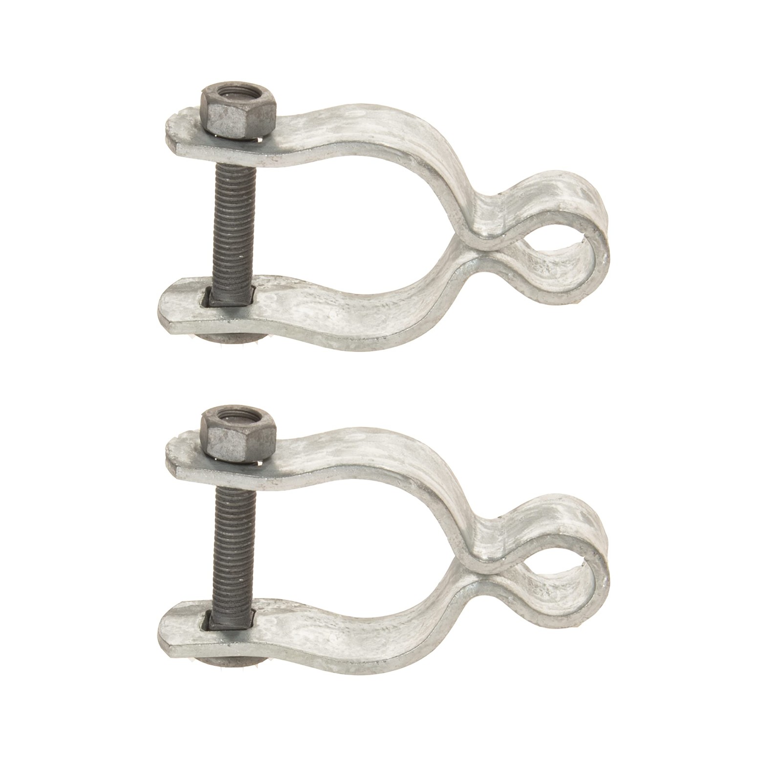Dailydanny 2 Pack Chain Link Fence Frame Gate Post Female 1-7/8 Inch, Silver