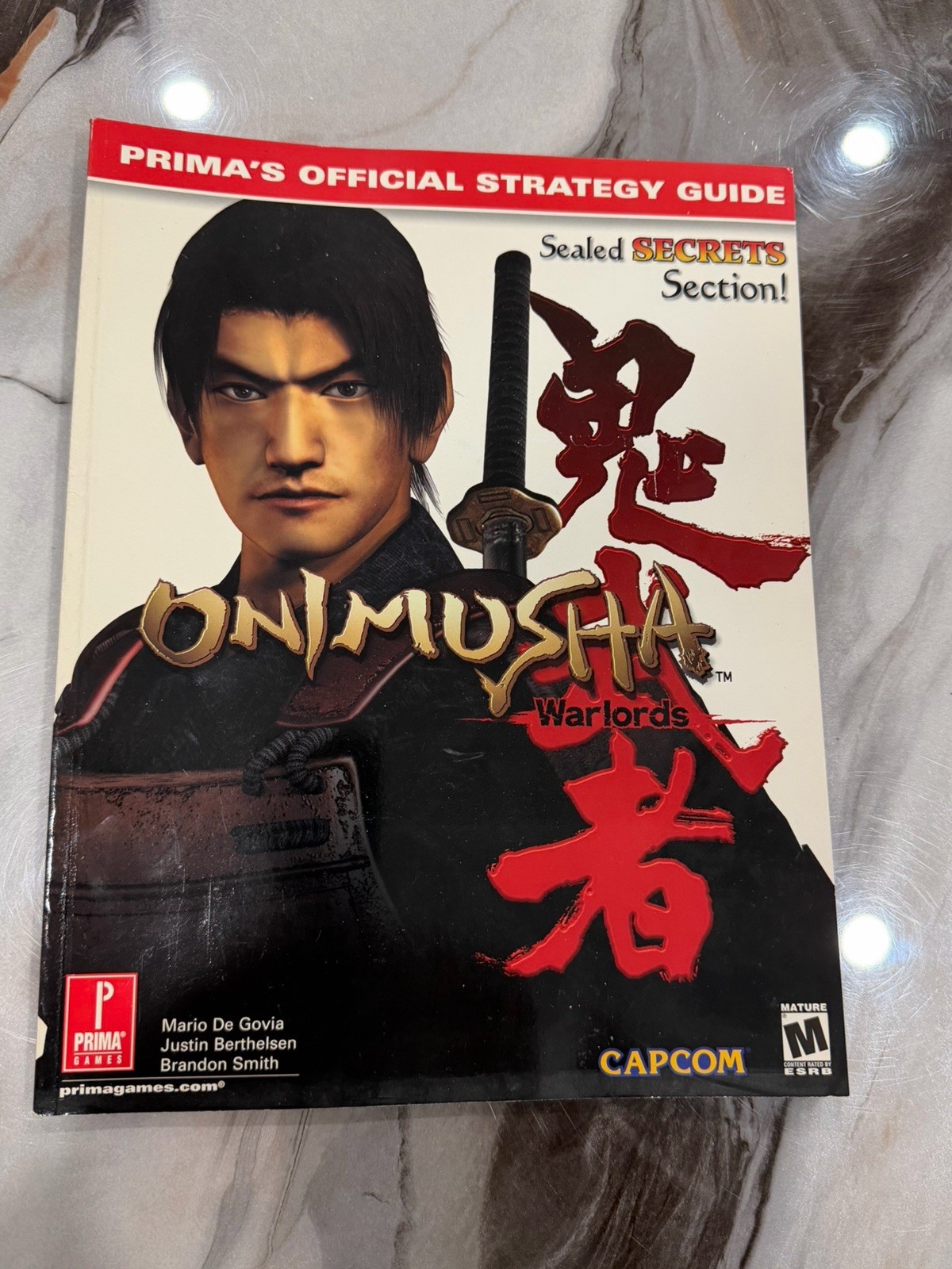 Onimusha: Warlords Official Strategy Guide Ps1 Capcom Secrets Section!