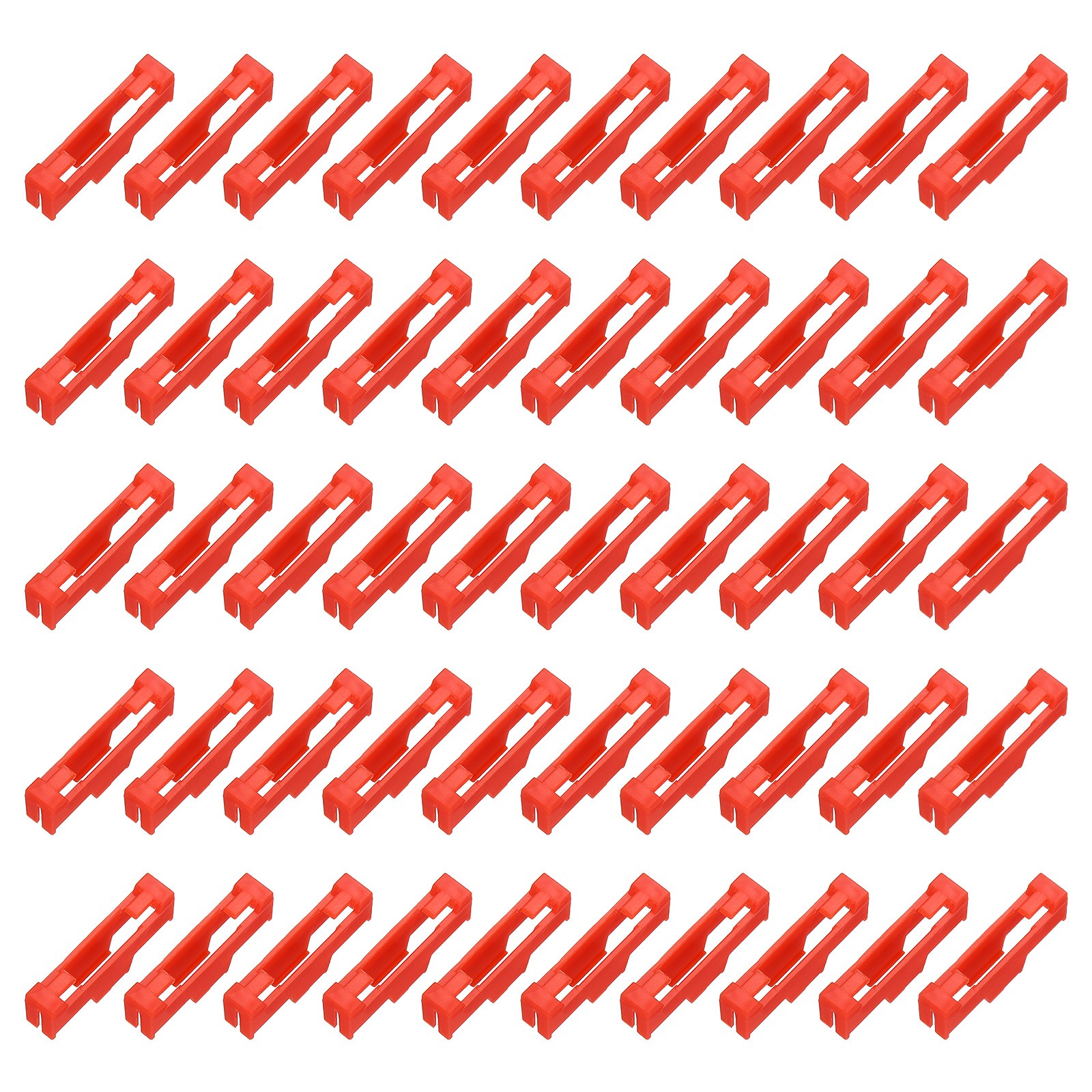50 Pcs Servo Cable Clips Safety Lock for RC Plane Boat DIY Model Red