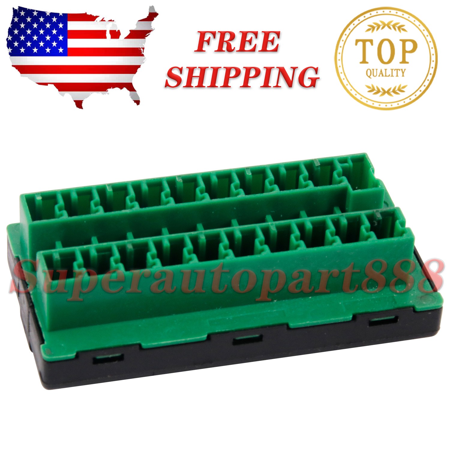 68321746AA Fuse Connector Double Row Green For Jeep Wrangler JL Ram 1500 2500 US