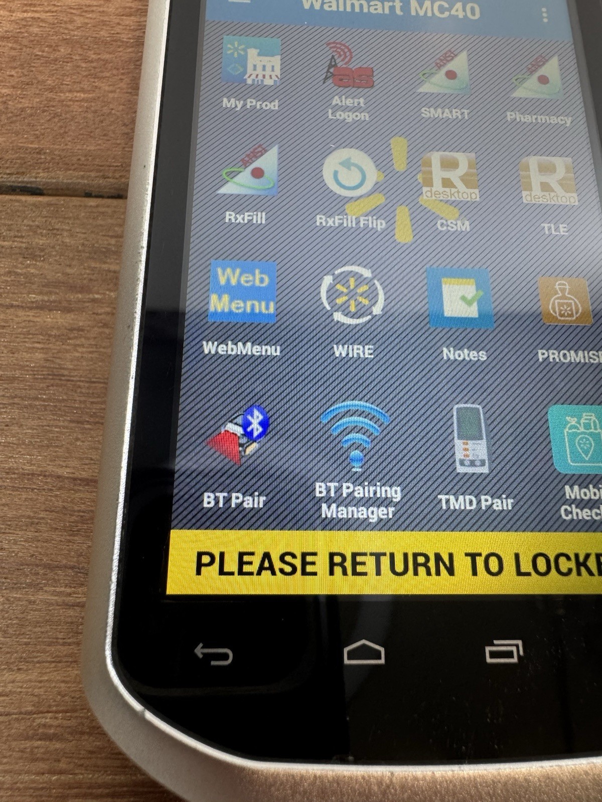 Symbol Zebra Motorola MC40 Touch Computer Scanner with Walmart Software TESTED
