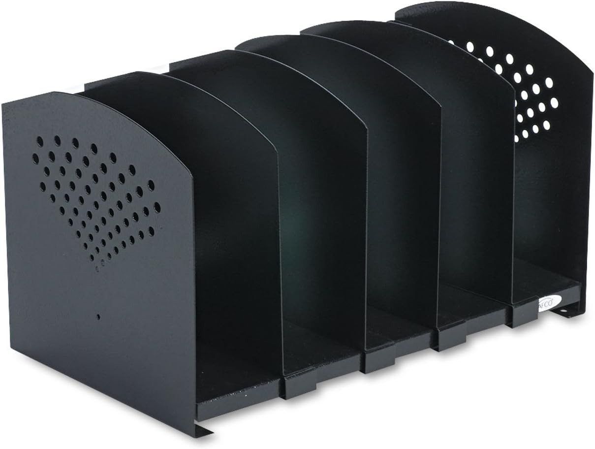 Products 3116BL Five Section Adjustable Bookrack Black