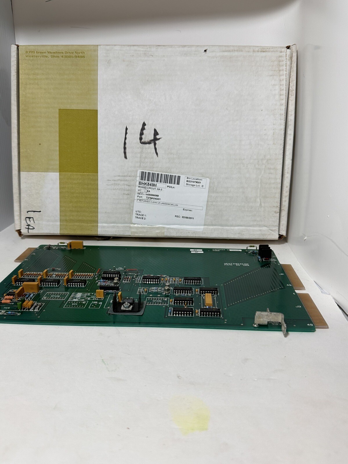 7379A84G01, 4QBE3 / SUB. 4 WESTINGHOUSE BUS EXTENDER CARD
