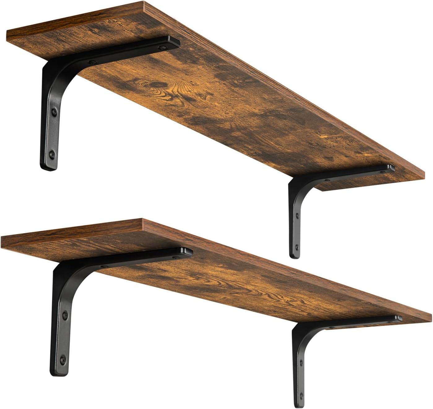 Long Wall Shelves 31.5 Inch Wall Mounted Shelves Set of 2 Easy-to-Install Wall