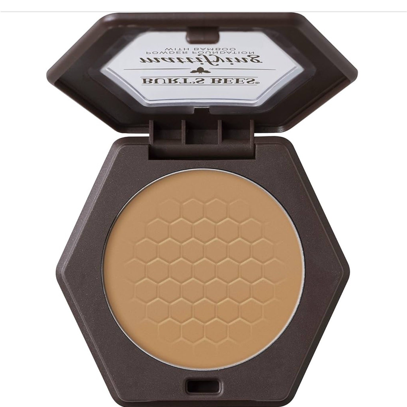 Burts Bees Natural Mattifying Powder Foundation with Bamboo 1130 NUTMEG ~ Sealed