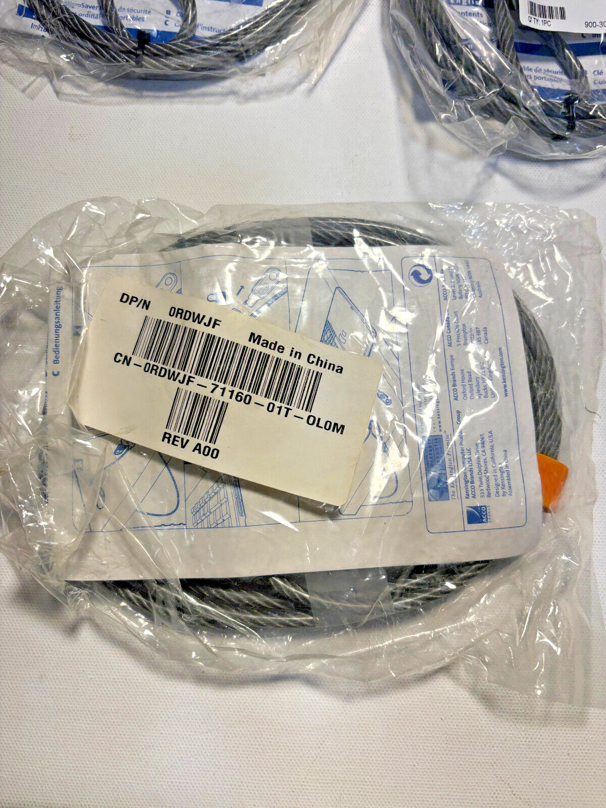 Kensington MicroSaver Master Keyed -Dell Notebook Lock Qty 7 with Extra Keys