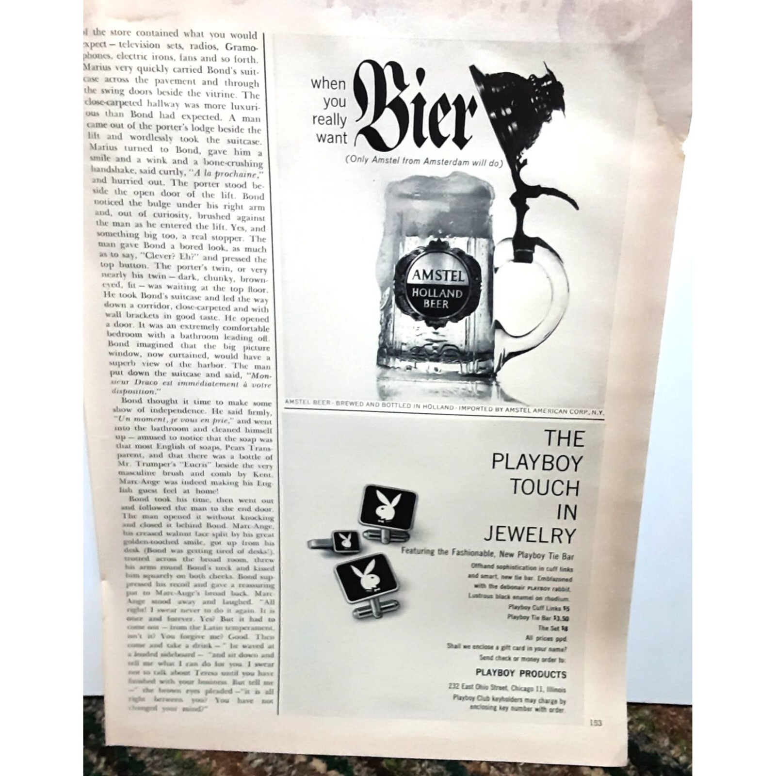1963 Amstel Holland Beer Vintage Print Ad Original