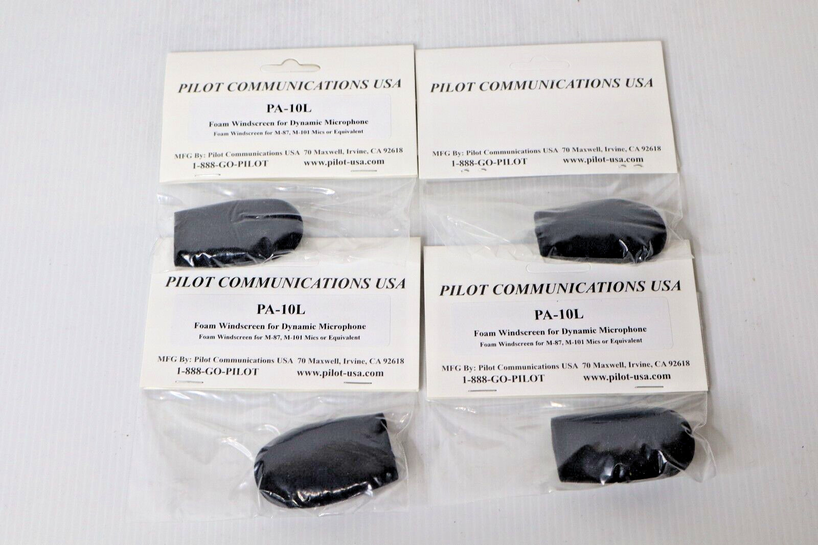 Pilot Communications USA PA-10L Foam Windscreen for Dynamic Microphone (4 Avail)