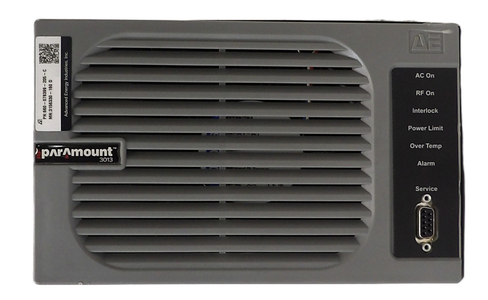 Paramount 3013 AE Advanced Energy 3156330-160 RF Generator 660-078399-205 As-Is