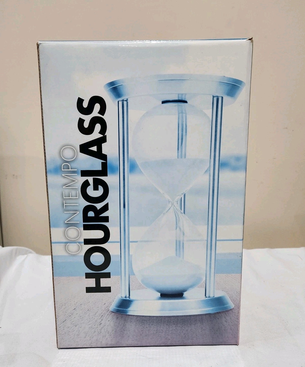 Contempo 12" HOURGLASS Nickel Plated, Real Hourglass