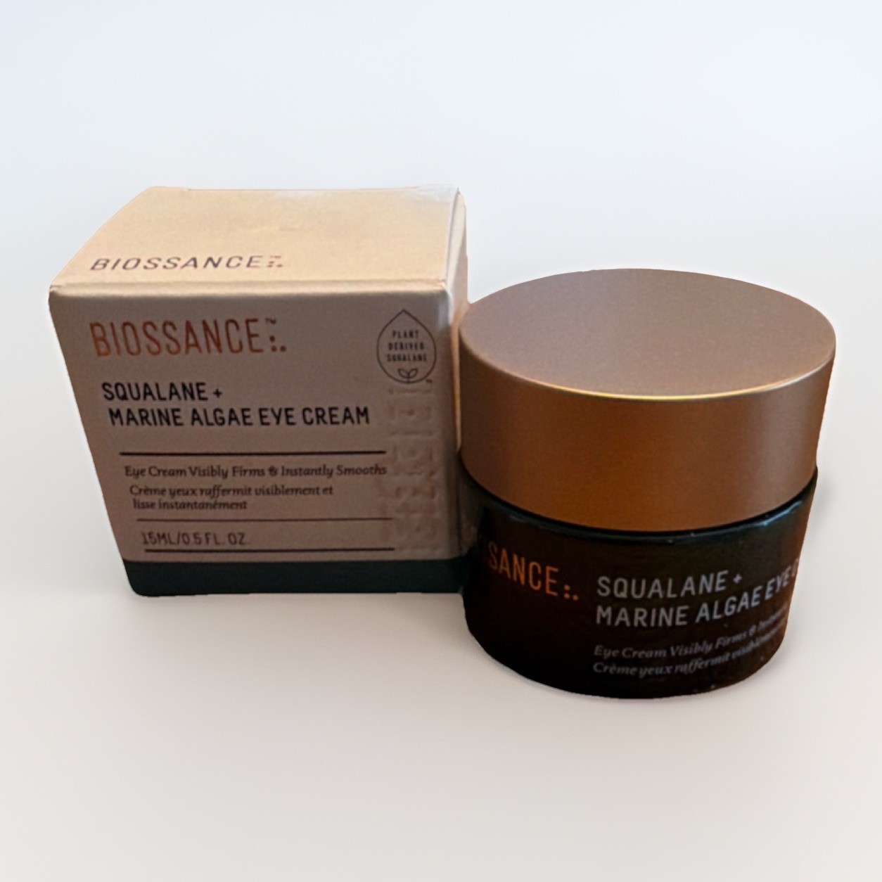 Biossance Squalane + Marine Algae Eye Cream Vegan Unscented 0.5 fl oz