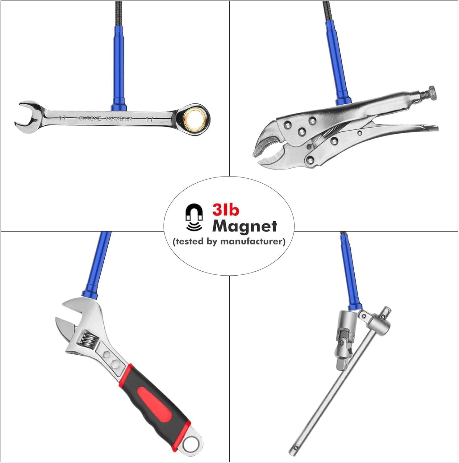 Bendable Magnetic Pickup Tool with LED Lights - Ultimate Reaching Assist Tool