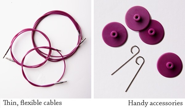 Rainbow Options Interchangeable Circular Set by Knit Picks