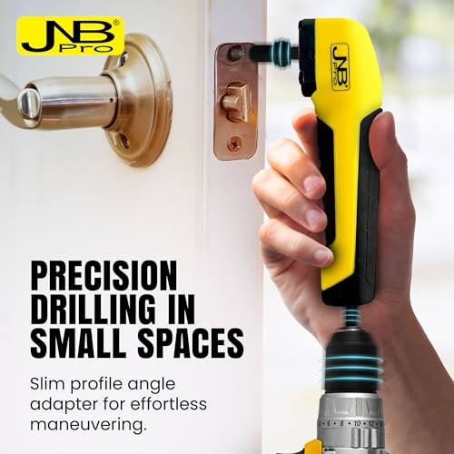 Right Angle Drill Attachment, 90 Degree Compact Drill Adapter with Magnetic