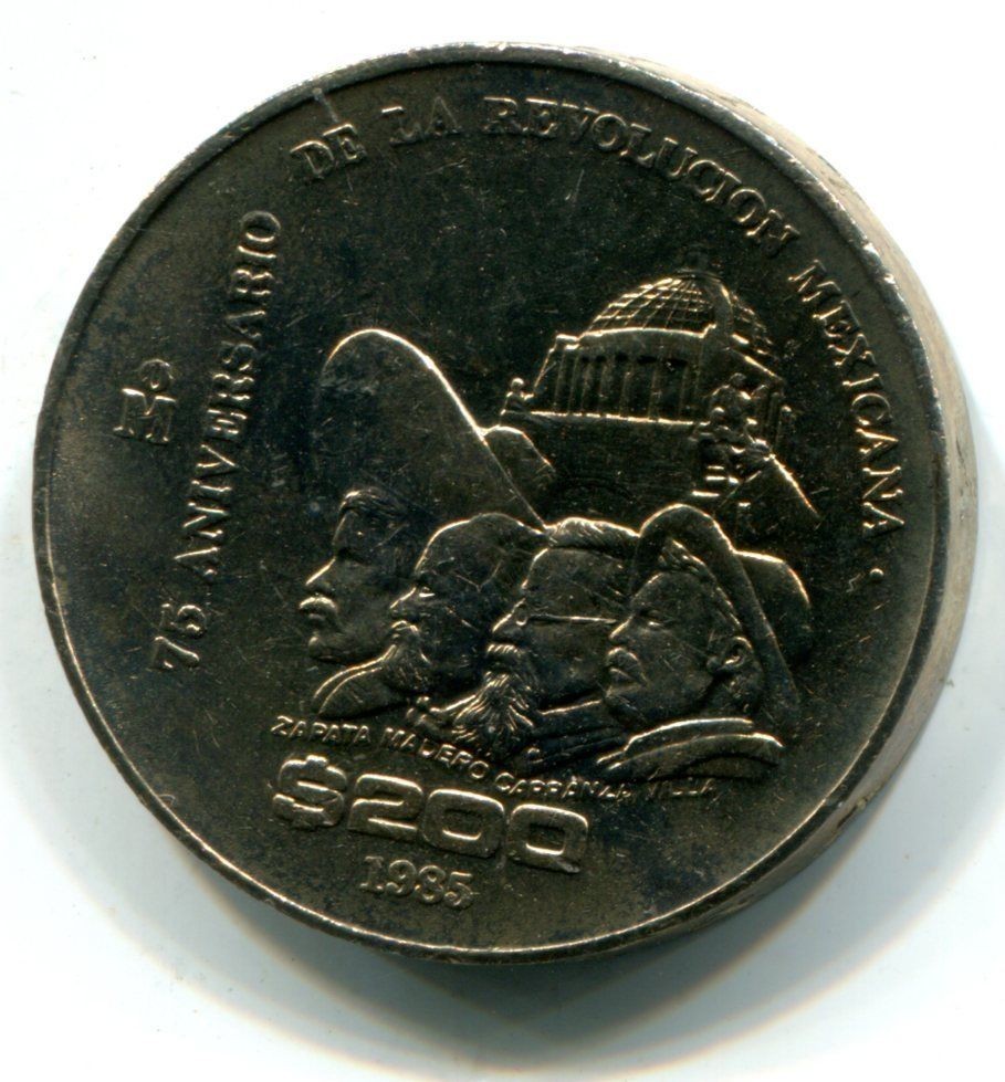 $200 75th Anniversary Pancho Villa COMMEMORATIVE COIN Guerrero Morelos Allende