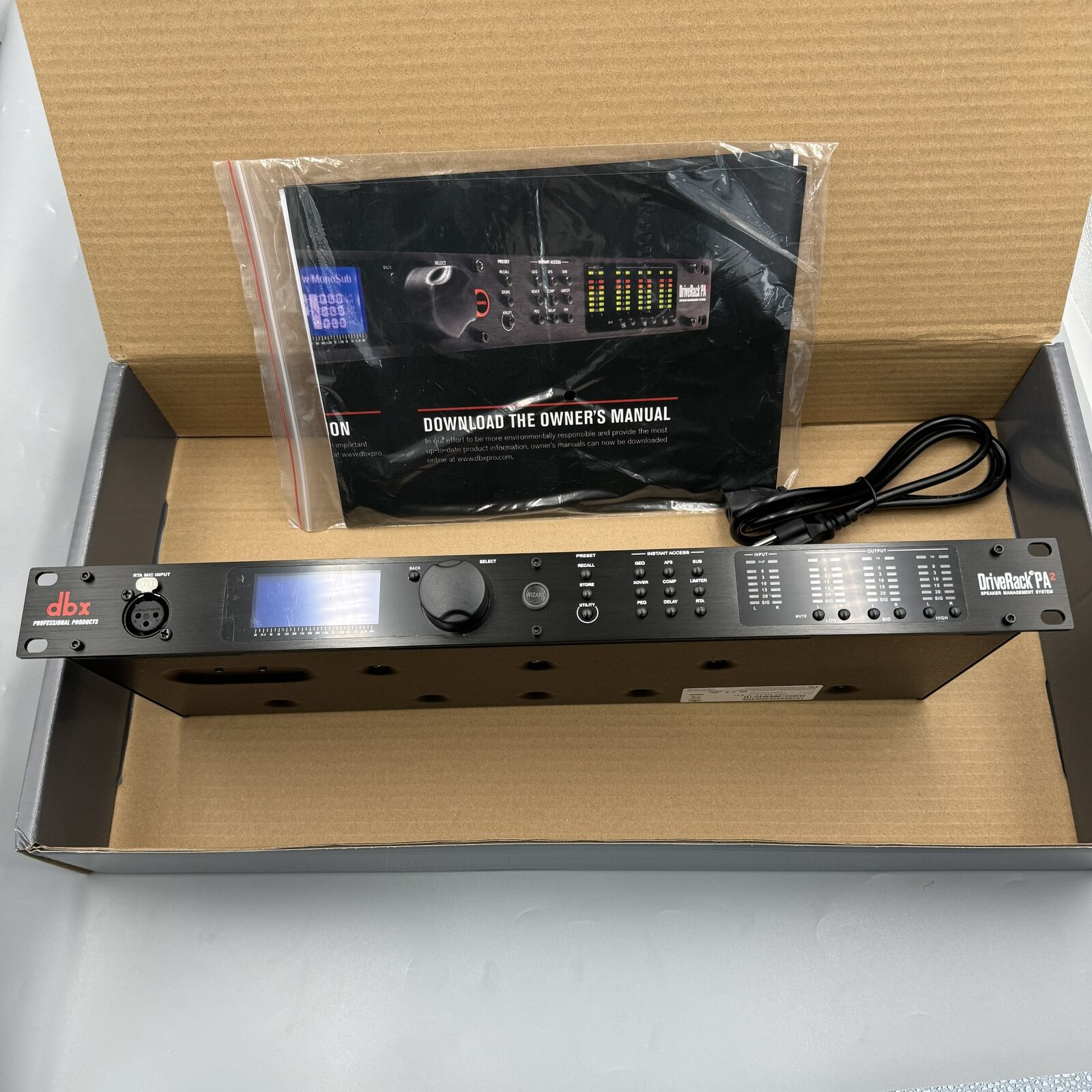 PA2 DriveRack Complete Loudspeaker Management System G2U