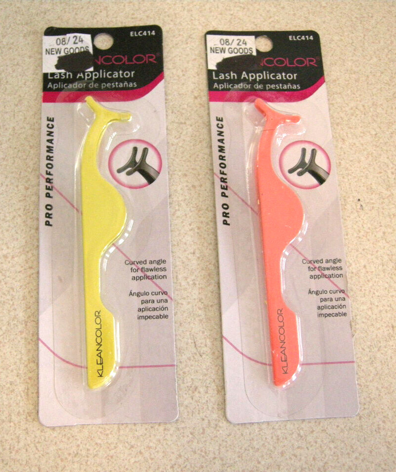 Lot (2) KleanColor Lash Eyelash Pro Performance Applicator ELC414 *Assort Colors