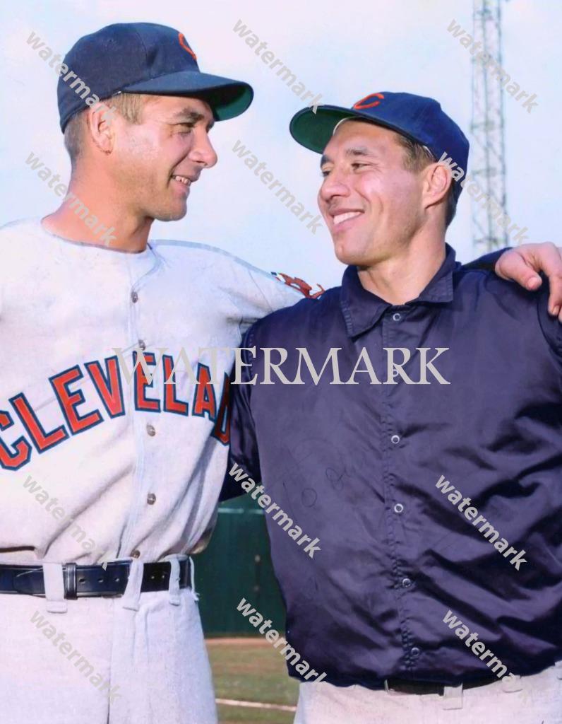 GR653 Hal Newhouser- Bob Feller Cleveland Indians 8x10 16x20 Colorized Photo