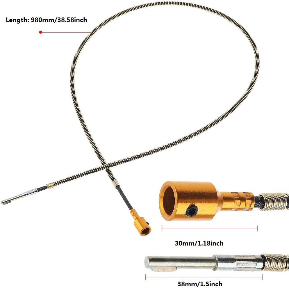 Flexible Shaft Inner Core Replacement for Hanging Motor Flex Shaft Units, 3.2Ft