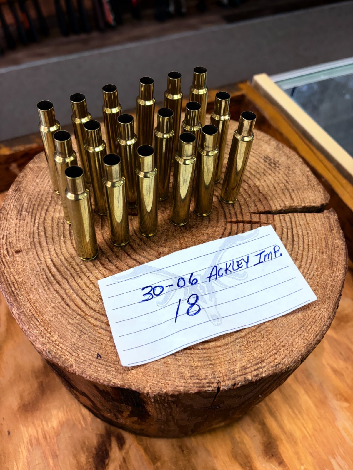 30-06 Ackley Improved 58 Brass Casings Fired Once