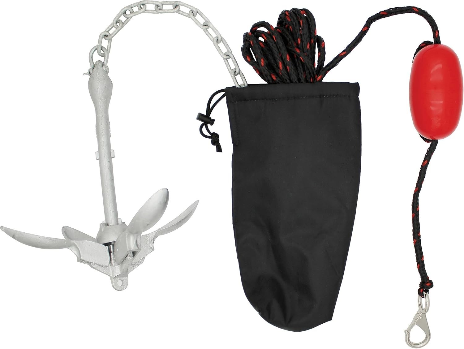 Extreme Max 3006.6785 BoatTector Grapnel Anchor Kit 3.5 lb Small Boats