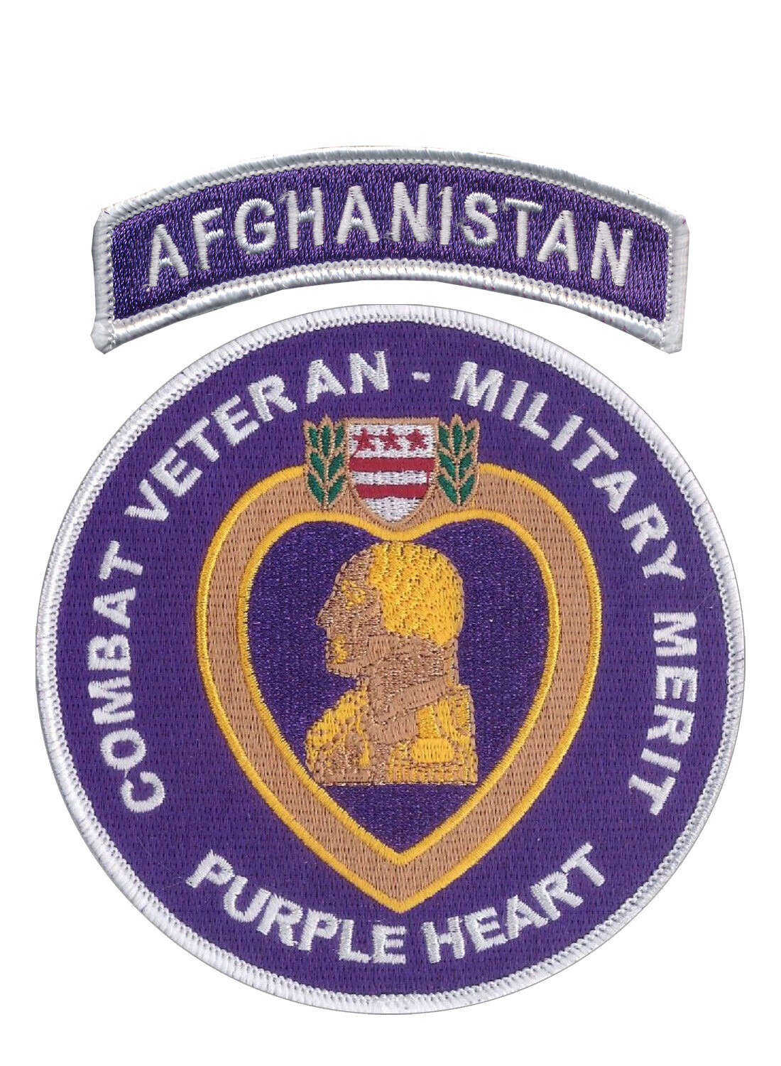 Combat Veteran - Afghanistan Tab with Military Merit Patch - OEF - Ranger - ODA
