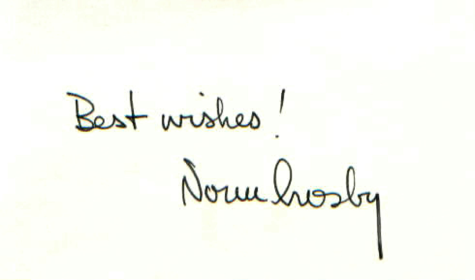 NORM CROSBY (+2020) - Comedian / Malapropisms - Autograph