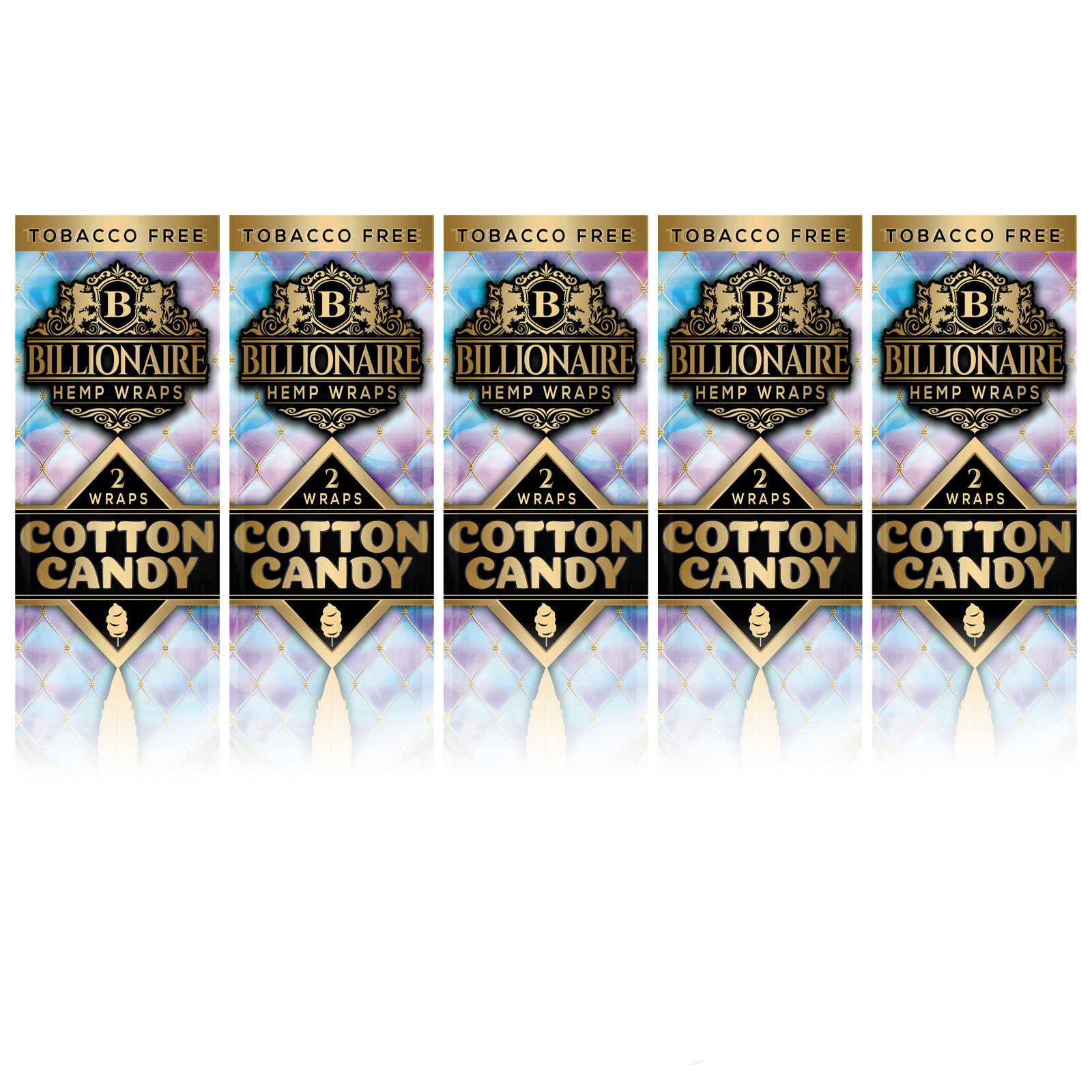 Billionaire Wraps - Cotton Candy - 5 Pouches, 10 Wraps Total!