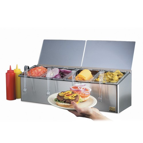 San Jamar SANFP8244FL EZChill™ 4Pan 2Lid SelfService Center
