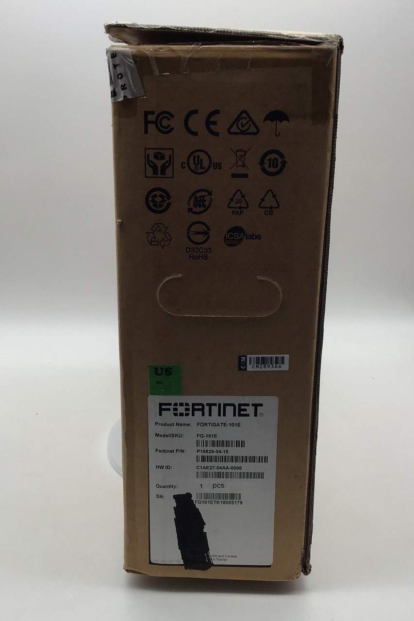 Fortinet FortiGate FG-101E Network Security/Firewall Appliance, New in Open Box