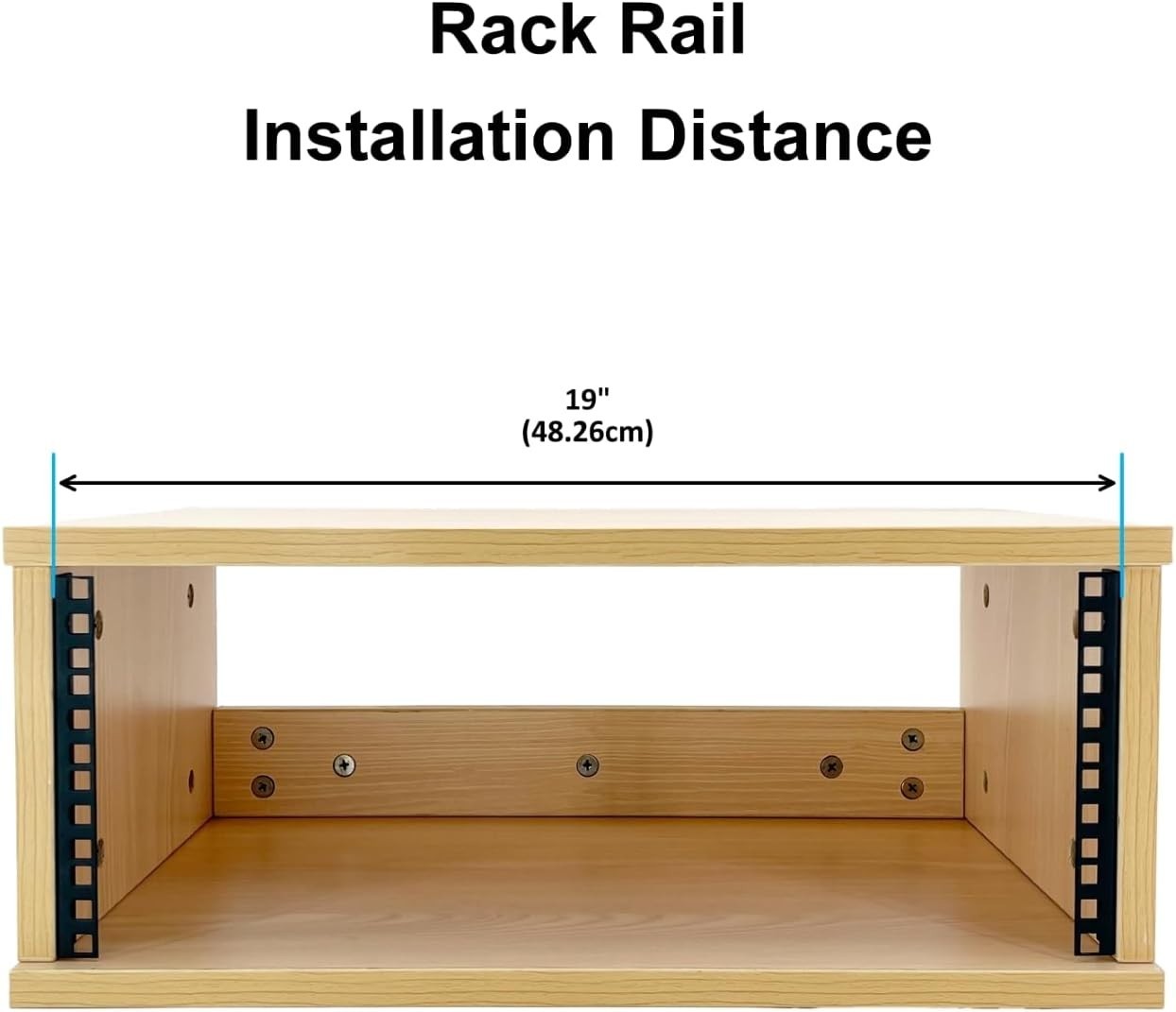 4U Rack Rails with M6 Screws & Nuts for Server Racks | Includes cage nuts set...