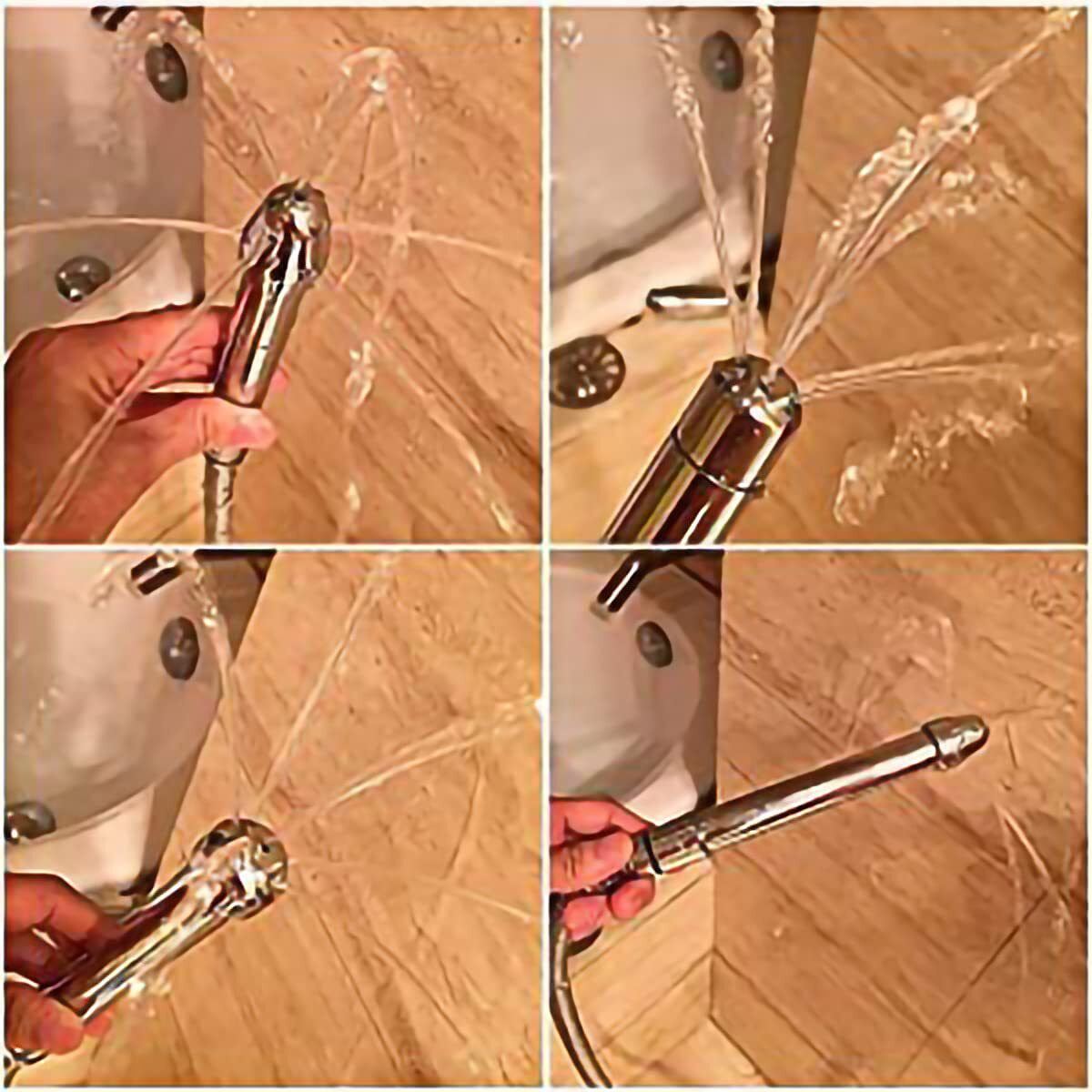 3-Head Shower Douche Cleansing System with Hose and Regulator
