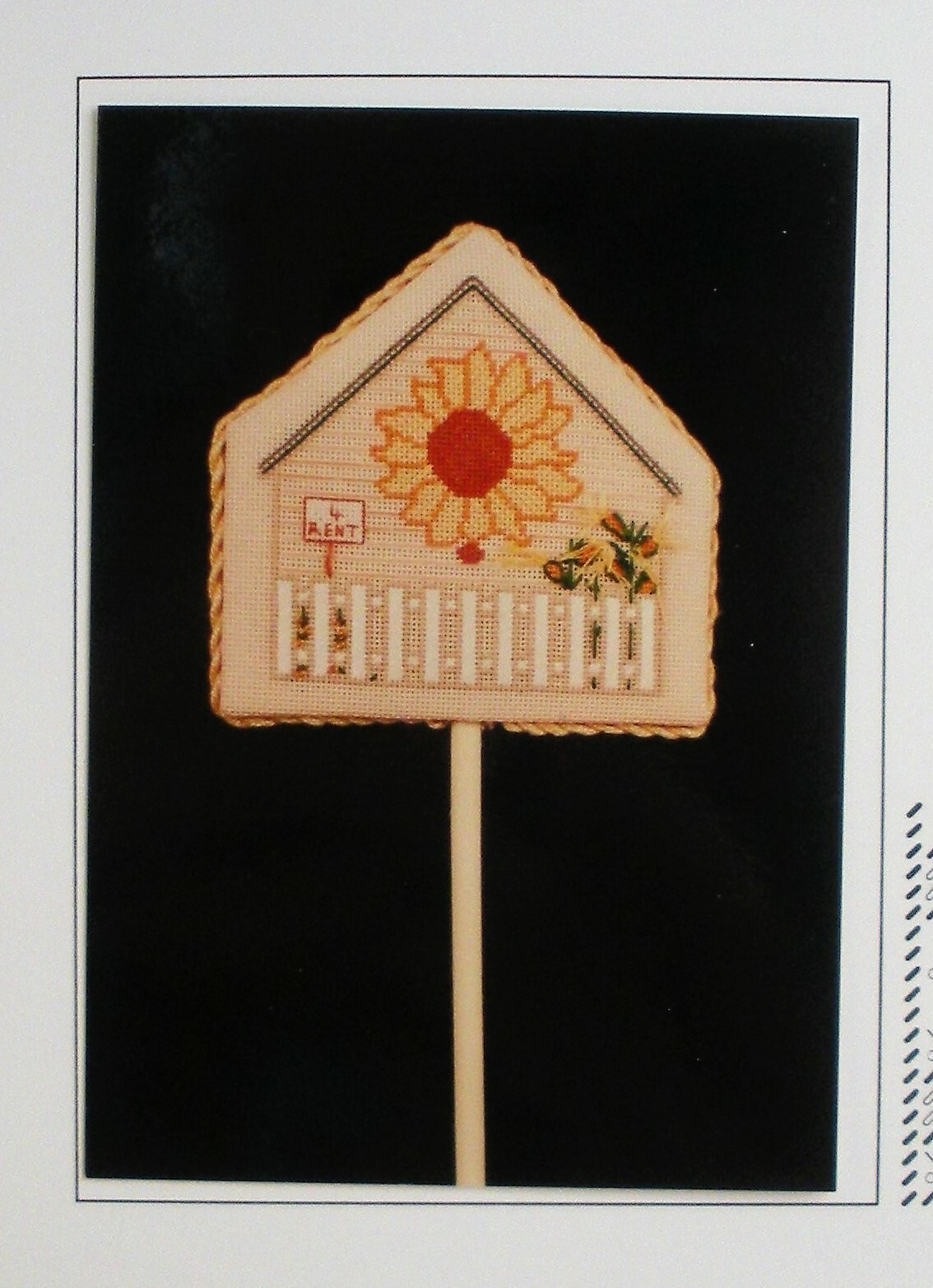 Charted Needlepoint Pattern Blackbird Nest Cheryl Schaeffer 1995