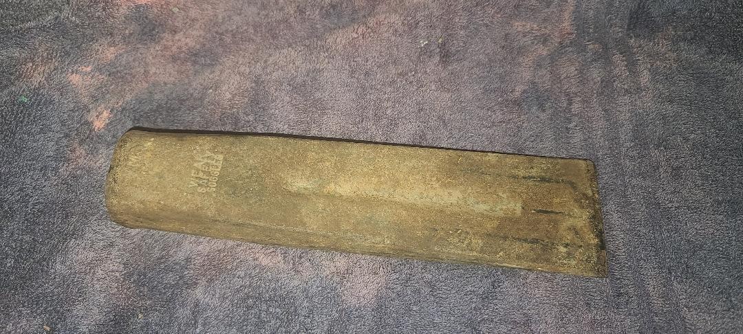 Vintage Wood Splitting Felling Wedge Lumberjack STEEL IRON 4 lbs 8.75"