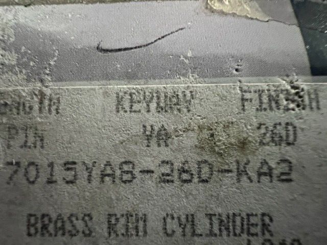 ILCO 7015YAS-26D 5 PIN YALE KEYWAY