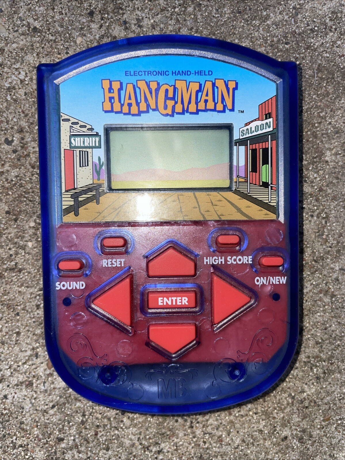 HANGMAN 1995 Electronic Handheld Game Milton Bradley  TESTED works with sound!