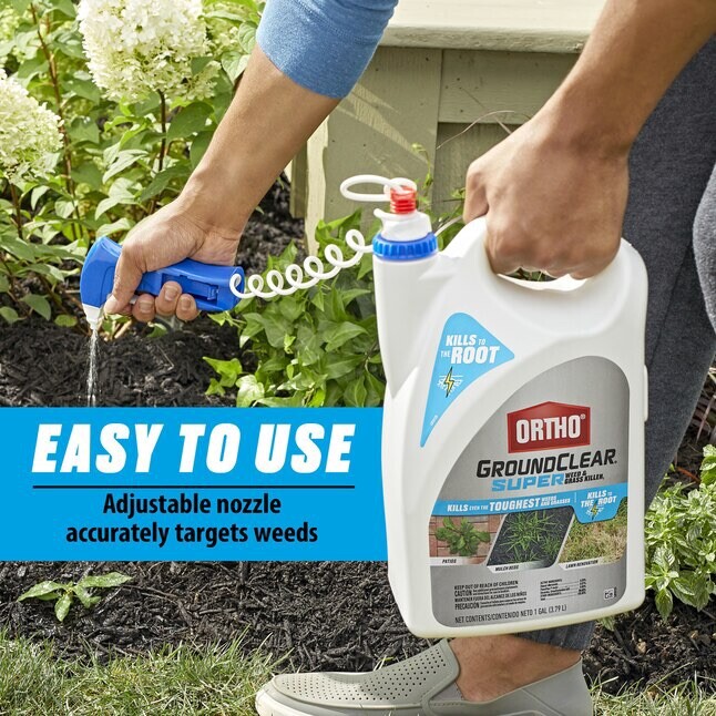 Ortho 4652905 GroundClear Super Weed & Grass Killer, RTU Refill, 1-Gallon