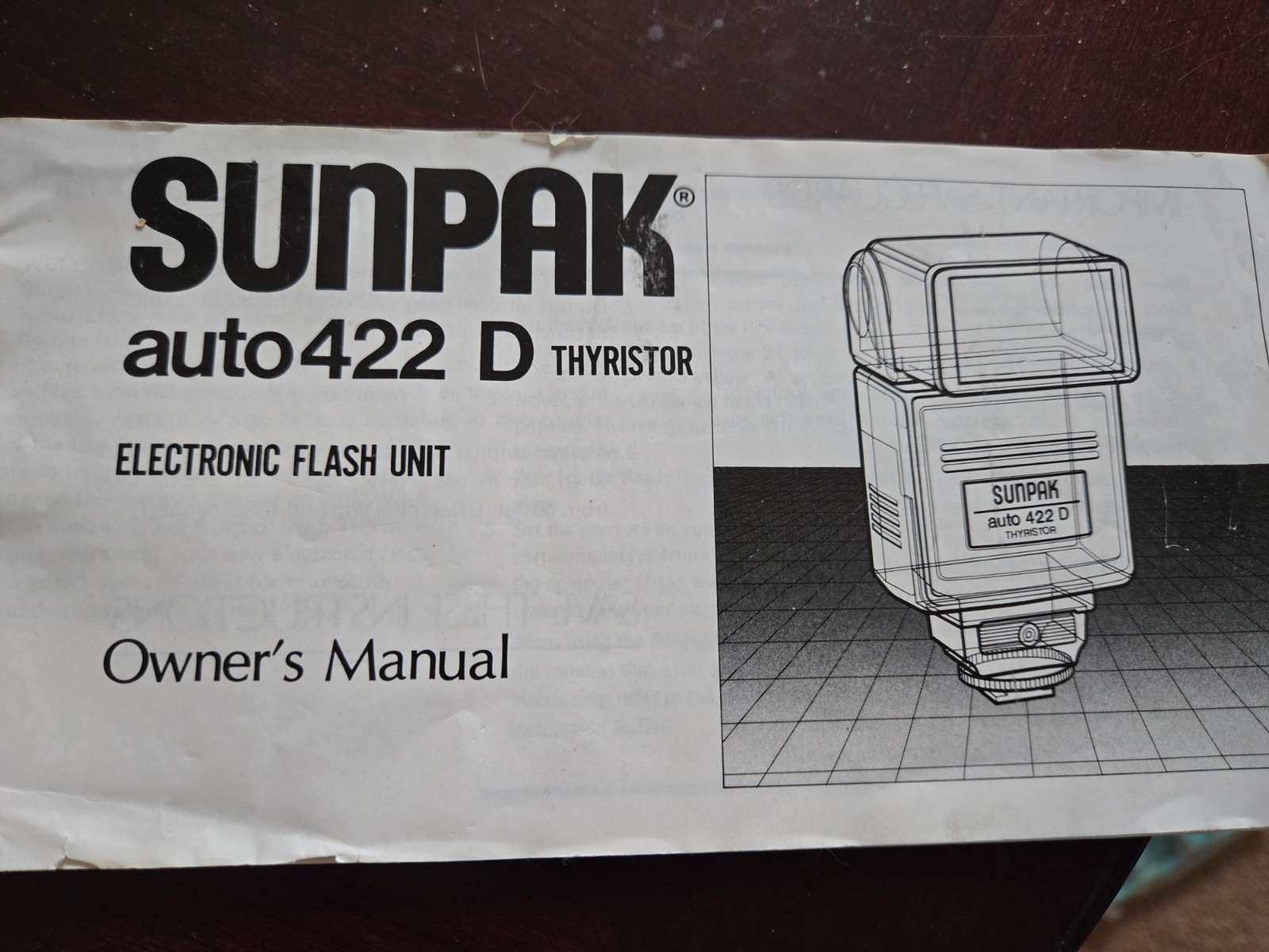 Sunpak Auto 422D Shoe Mount Flash