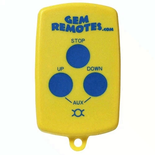 GEM 3-Button Boat Lift Remote Transmitter - Floating & Waterproof (372 MHz)