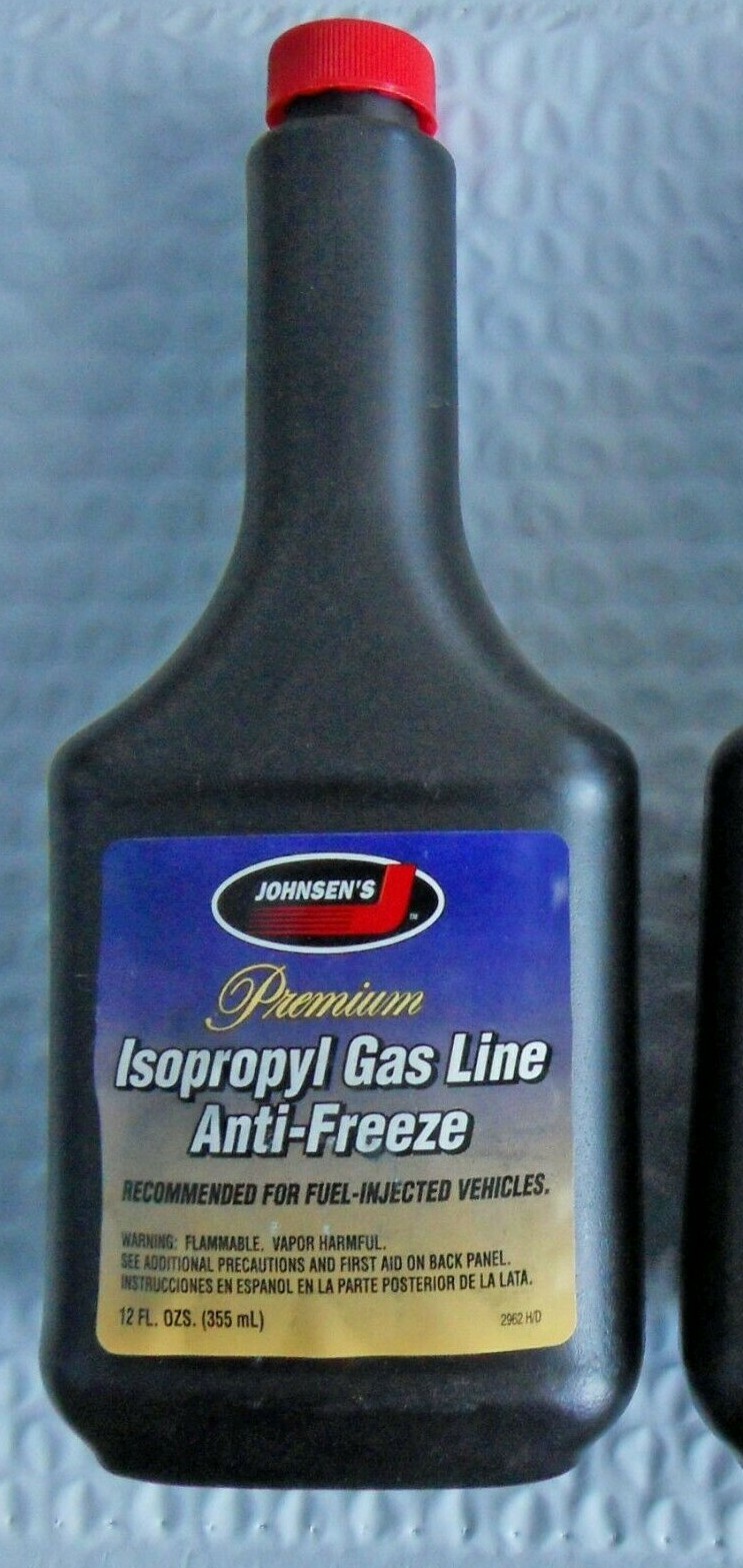 New Johnsen's 2962 Premium Isopropyl Gas Line Anti-Freeze 12 oz. Free Ship