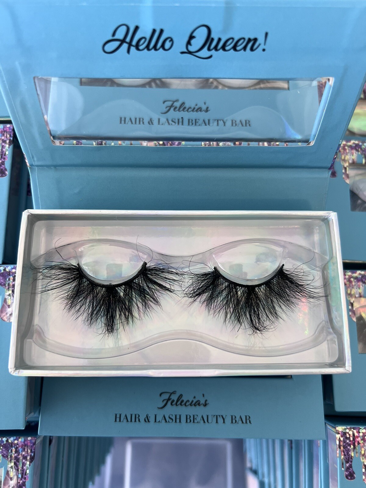 Mink Lashes fluffy false eyelashes, 18mm Dramatic look, Cat eye Apperance