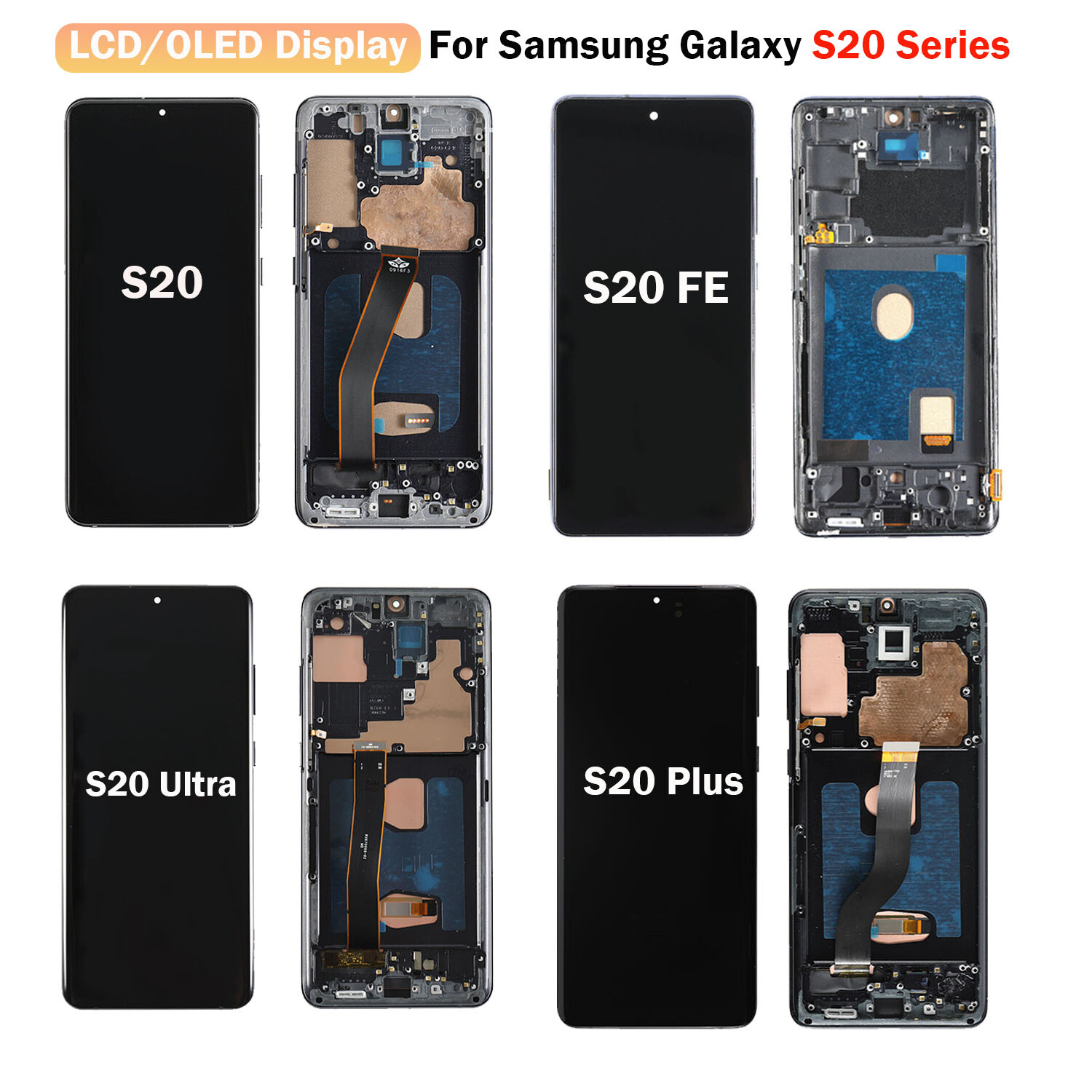 For Samsung Galaxy S20 /S20 Plus /S20 Ultra/FE LCD/OLED Display Screen Digitizer